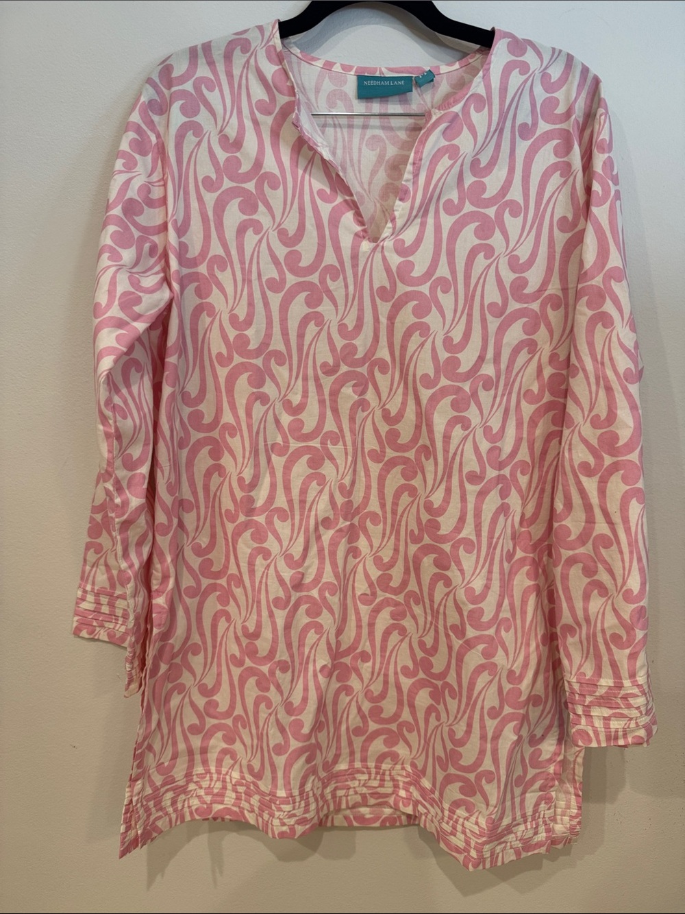 Needle & Thread Pink and White Swirl Tunic